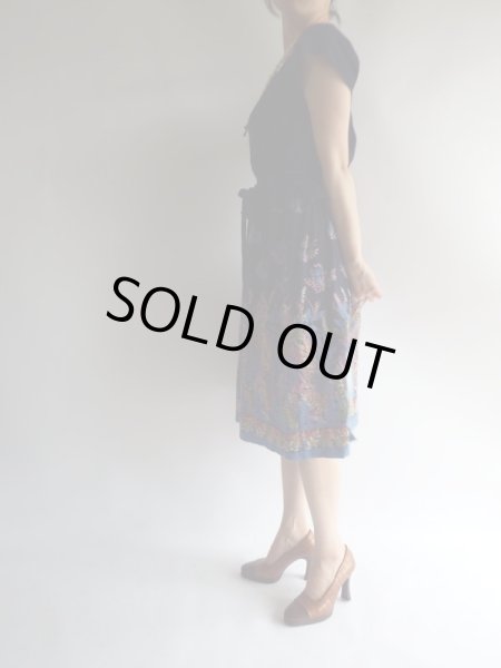 画像2: ★セットアップ風ボタニカル柄ワンピ (2)