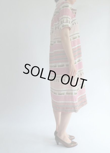 画像3: ★お仕立て品*平隊さんと汽車柄ワンピ (3)