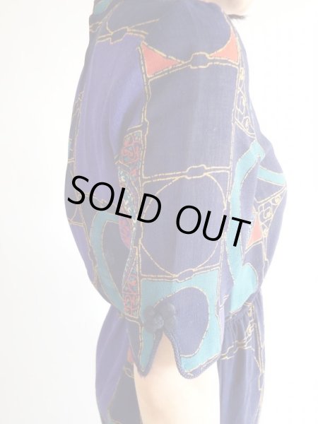 画像8: ★レトロモダンなカッコいい鳥さん柄ワンピ (8)