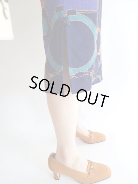 画像6: ★レトロモダンなカッコいい鳥さん柄ワンピ (6)