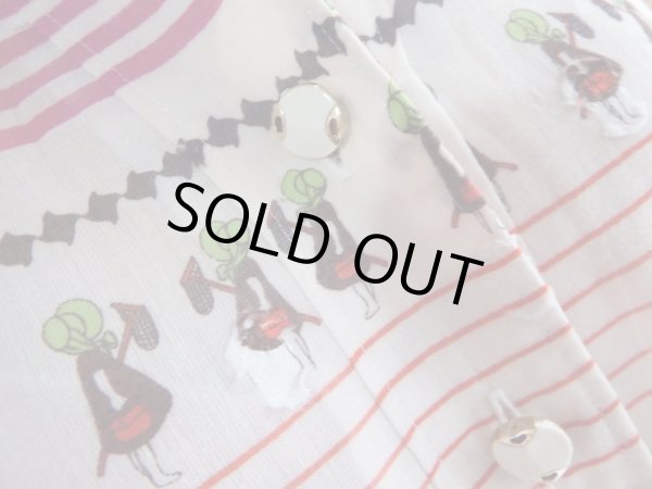 画像6: ★お仕立て品*平隊さんと汽車柄ワンピ (6)