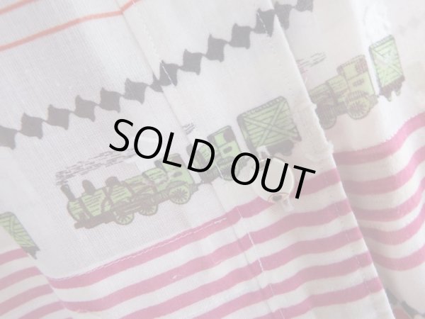 画像8: ★お仕立て品*平隊さんと汽車柄ワンピ (8)