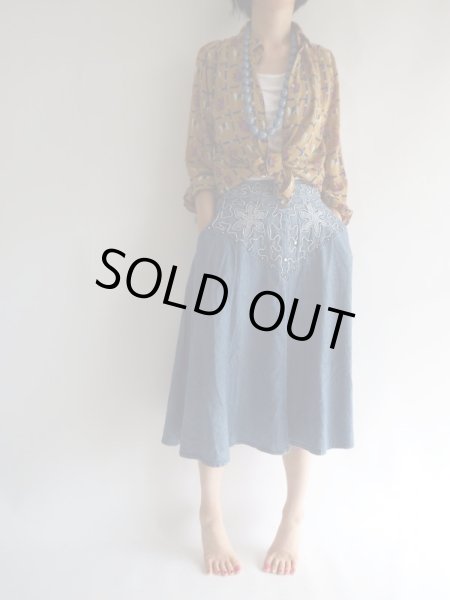 画像2: ★馬とベルト柄の透け感ブラウス (2)