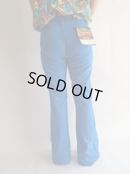 画像4: ★未使用*超カッコいいブルーのvintageカラーパンツ【送料無料】 (4)