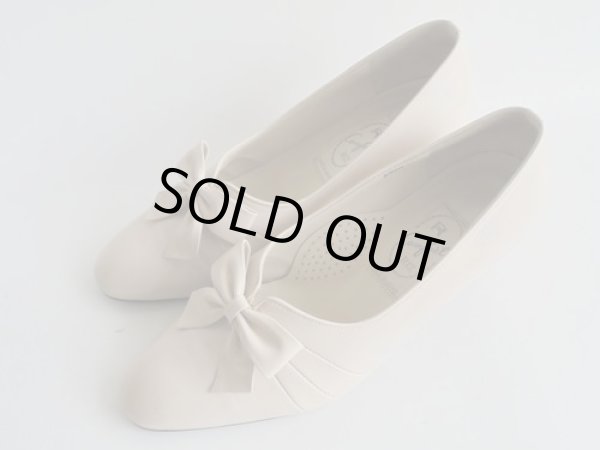 画像10: LIZ リボン白パンプス (10)