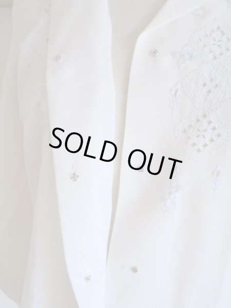 画像5: 白の刺繍ブラウス (5)