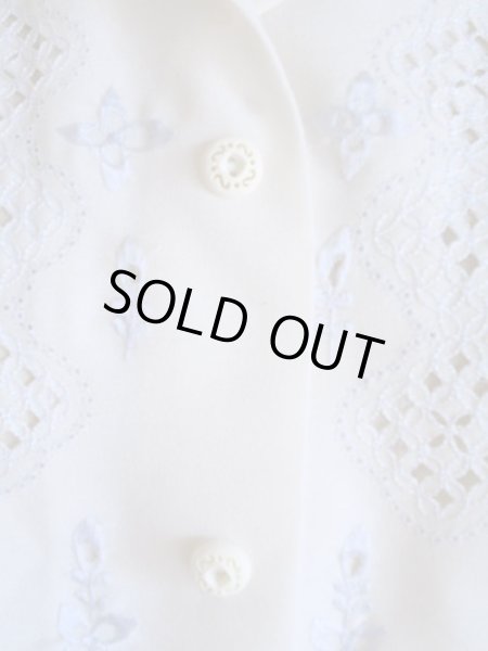 画像6: 白の刺繍ブラウス (6)