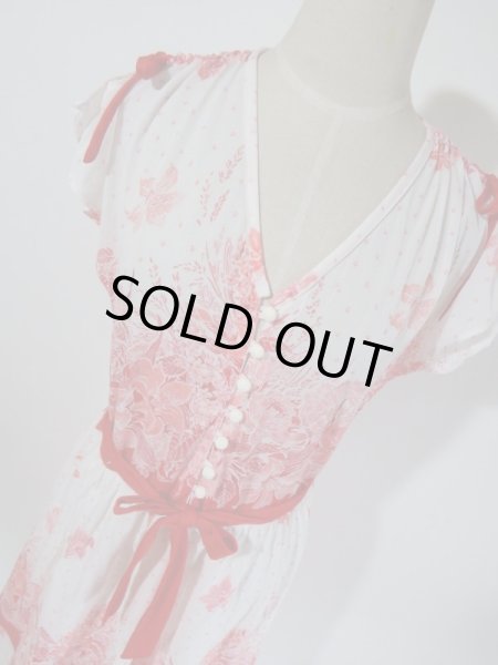 画像2: フランス製*ロマンティックデザインワンピ (2)