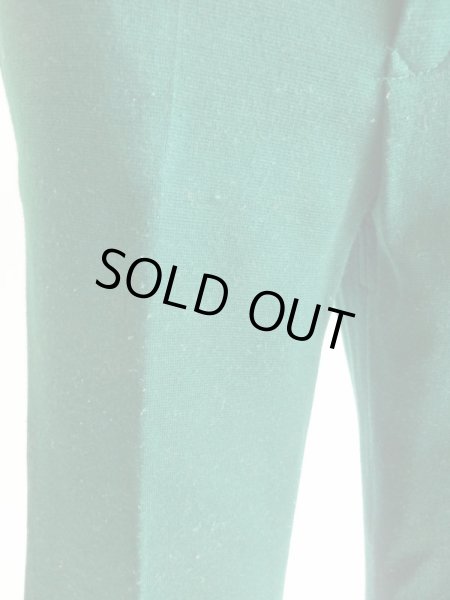 画像11: グリーン色お花刺繍入りレトロパンツ (11)