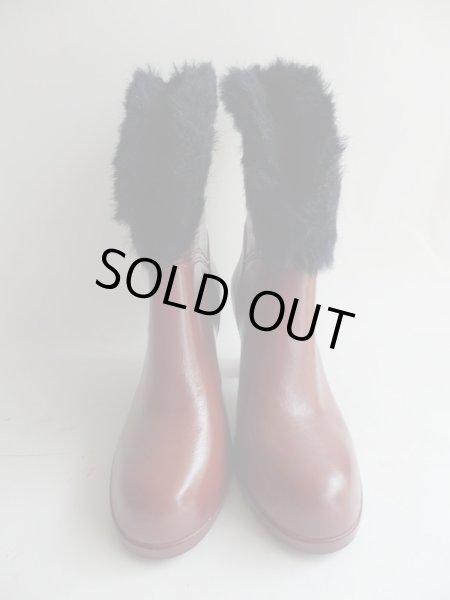 画像2: USA*ファーがオシャレなレインブーツ (2)