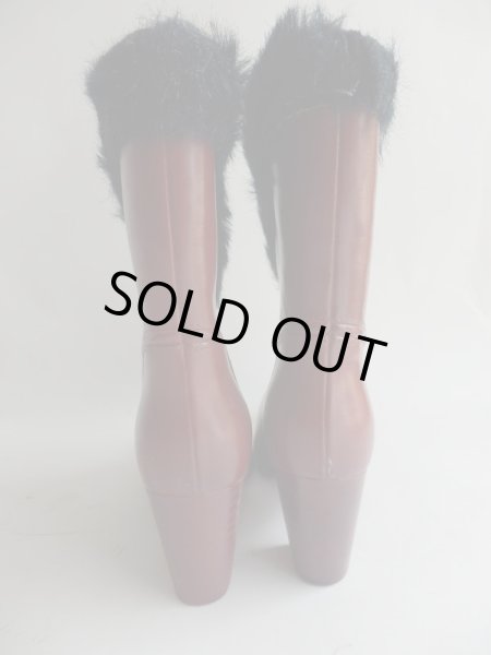 画像3: USA*ファーがオシャレなレインブーツ (3)