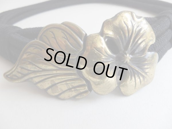 画像3: 大人可愛いお花と葉っぱのゴムベルト (3)