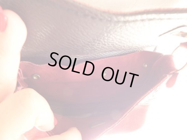 画像5: スエード素材のレトロショルダーバッグ (5)