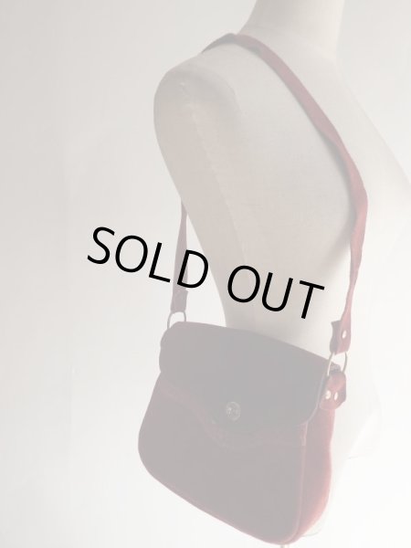 画像6: スエード素材のレトロショルダーバッグ (6)