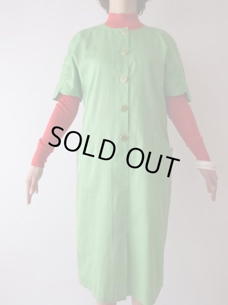 画像5: Italy製*鮮やかピスタチオグリーンのワンピ【送料無料】 (5)