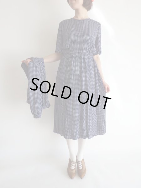 画像11: 未使用*ネイビー色ギンガムチェック柄のセットアップ【送料無料】 (11)