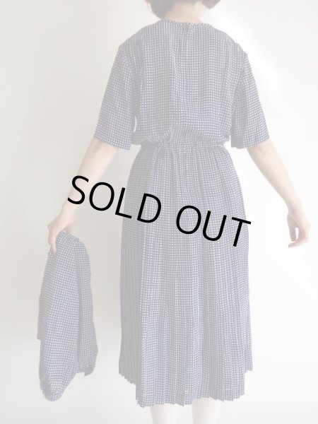 画像13: 未使用*ネイビー色ギンガムチェック柄のセットアップ【送料無料】 (13)