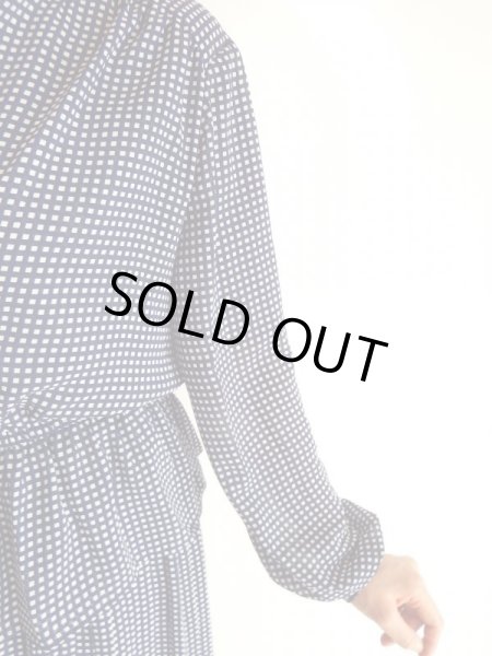 画像10: 未使用*ネイビー色ギンガムチェック柄のセットアップ【送料無料】 (10)