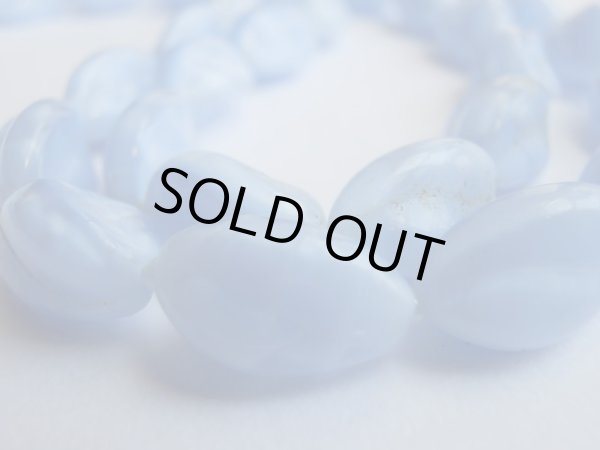 画像10: JAPAN*ブルーアッシュ色の2連ビーズネックレス (10)