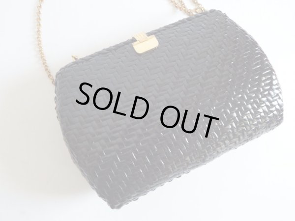 画像9: イタリア製*ランセル*黒籠ショルダーバッグ【送料無料】 (9)