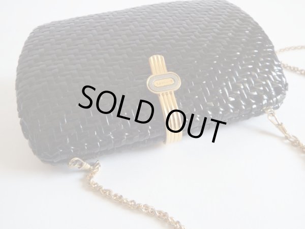 画像8: イタリア製*ランセル*黒籠ショルダーバッグ【送料無料】 (8)