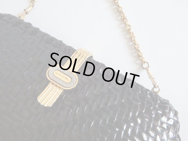 画像7: イタリア製*ランセル*黒籠ショルダーバッグ【送料無料】 (7)