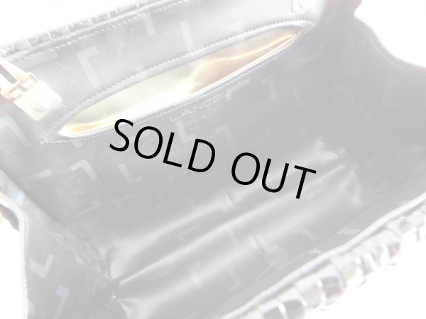 画像10: イタリア製*ランセル*黒籠ショルダーバッグ【送料無料】 (10)