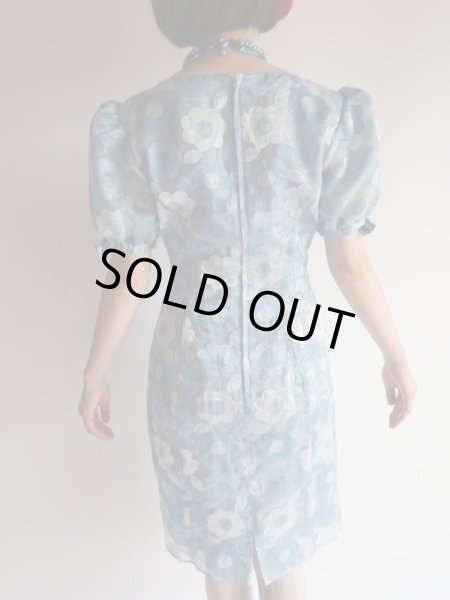 画像5: ハナエモリ*極上の可愛さ*水色花ワンピ【送料無料】 (5)
