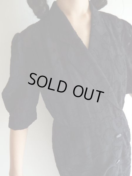 画像7: KEIZO AYATA*プレタポルテ黒色コットンワンピ【送料無料】 (7)