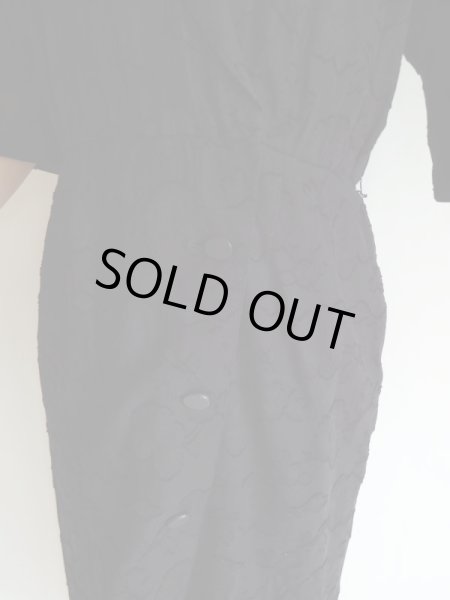 画像8: KEIZO AYATA*プレタポルテ黒色コットンワンピ【送料無料】 (8)