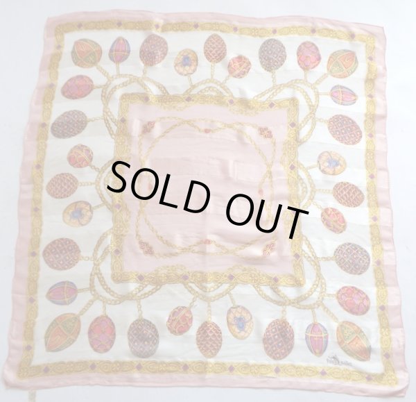 画像3: Polo　mallet*ピンク色きらびやかな大判スカーフ (3)