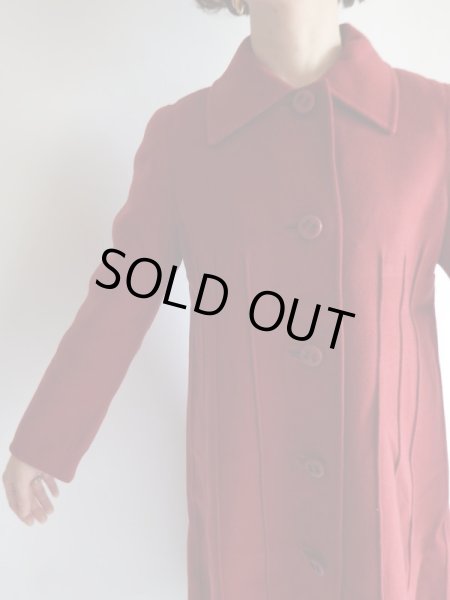 画像7: イタリア製*ダークレッド色コート【送料無料】 (7)