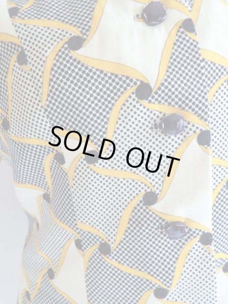 画像10: お仕立て品*レトロな手裏剣柄セットアップ【送料無料】 (10)