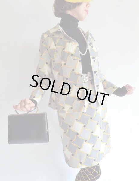 画像2: お仕立て品*レトロな手裏剣柄セットアップ【送料無料】 (2)