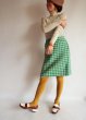 画像4: Houndstooth Check Skirt/Emerald Green (4)