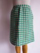 画像5: Houndstooth Check Skirt/Emerald Green (5)