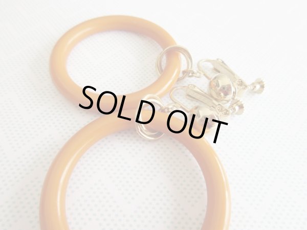 画像2: ★再入荷★未使用*単色カラーのゆらり*イヤリングB 全長6.5cm (2)