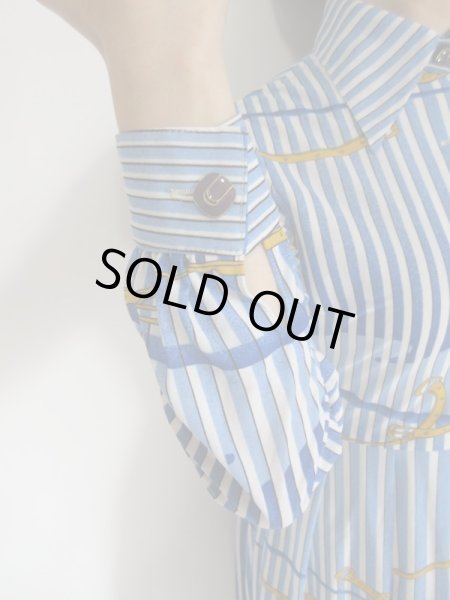 画像6: 黄色いベルト柄のワンピース (6)