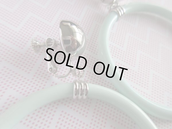 画像3: 【優しく可愛らしく】未使用*ループイヤリング (3)