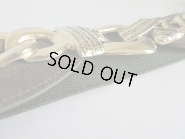 画像5: チェーン型ゴールド装飾のゴムベルト【送料無料】 (5)