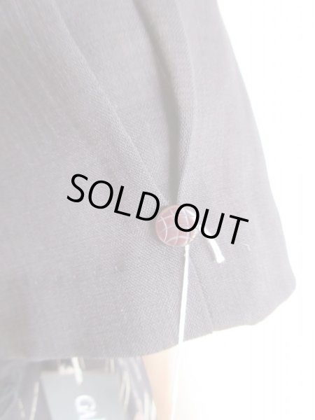 画像11: Dead stock*高級感のあるスモ―キーカラーワンピース (11)