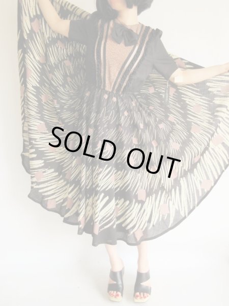 画像4: Dead stock*高級感のあるスモ―キーカラーワンピース (4)