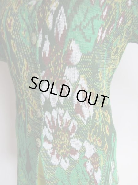 画像7: イタリア製*大きな草花柄のニットカーデ (7)