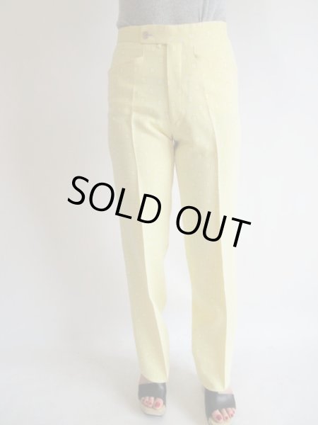 画像5: ●未使用*レモンイエロー色のスクエア柄パンツ (5)