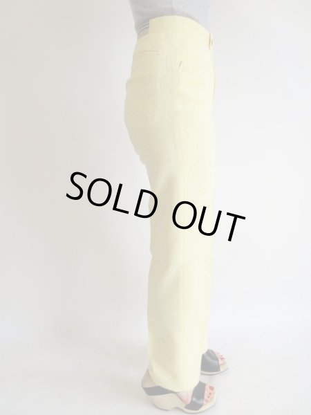 画像6: ●未使用*レモンイエロー色のスクエア柄パンツ (6)