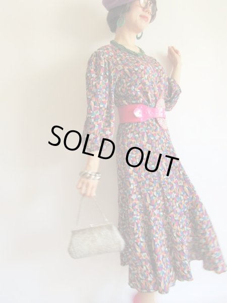 画像2: ●キャンディポップ柄のツーピースワンピ【送料無料】 (2)