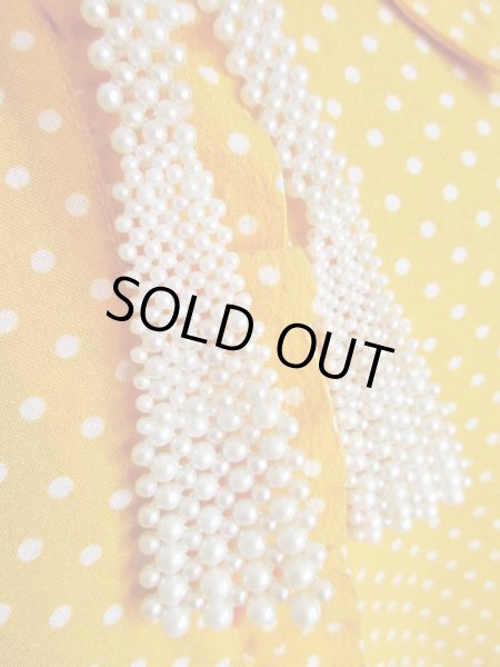 画像3: ●フェイクパールビーズのリボンタイ (3)