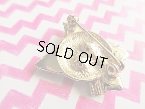 画像6: グリーンアイの猫ちゃんブローチ (6)