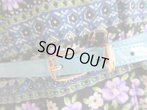 画像3: ティファニーブルーのエナメル細ベルト (3)