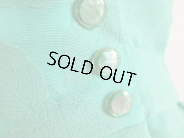 画像8: お仕立て品*透かし模様のお花柄生地ワンピ (8)